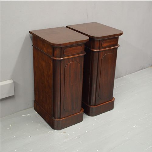 Pair of Victorian Mahogany Bedsides