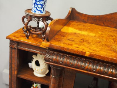 REGENCY POLLARD OAK CABINET ATTRIBUTED TO WILLIAM TROTTER - ADDITIONAL PHOTO 2