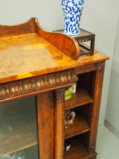 REGENCY POLLARD OAK CABINET ATTRIBUTED TO WILLIAM TROTTER - ADDITIONAL PHOTO 4