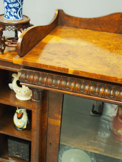 REGENCY POLLARD OAK CABINET ATTRIBUTED TO WILLIAM TROTTER - ADDITIONAL PHOTO 5
