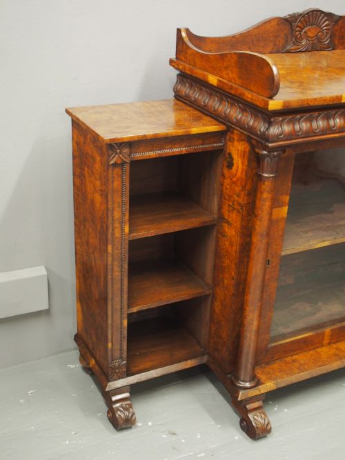 REGENCY POLLARD OAK CABINET ATTRIBUTED TO WILLIAM TROTTER - ADDITIONAL PHOTO 11