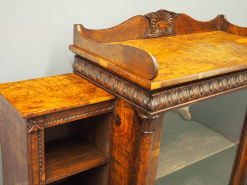 REGENCY POLLARD OAK CABINET ATTRIBUTED TO WILLIAM TROTTER - ADDITIONAL PHOTO 12