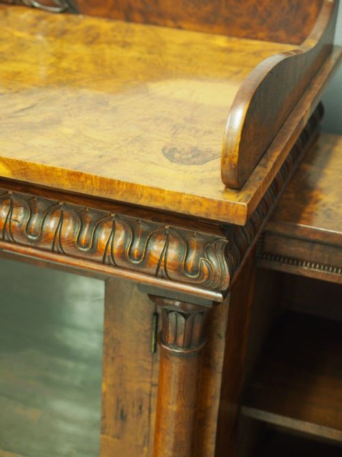 REGENCY POLLARD OAK CABINET ATTRIBUTED TO WILLIAM TROTTER - ADDITIONAL PHOTO 14