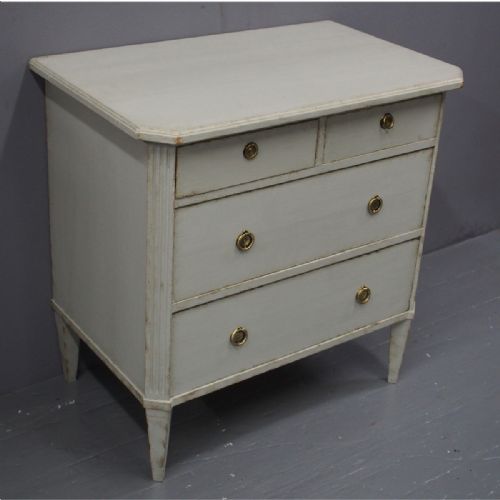 Painted Grey Baltic Pine Chest of Drawers
