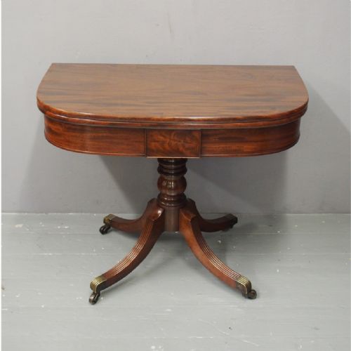 George III Mahogany Fold-over Table