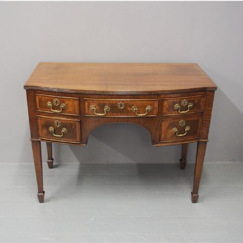 George III Style Mahogany Bowfront Side Table