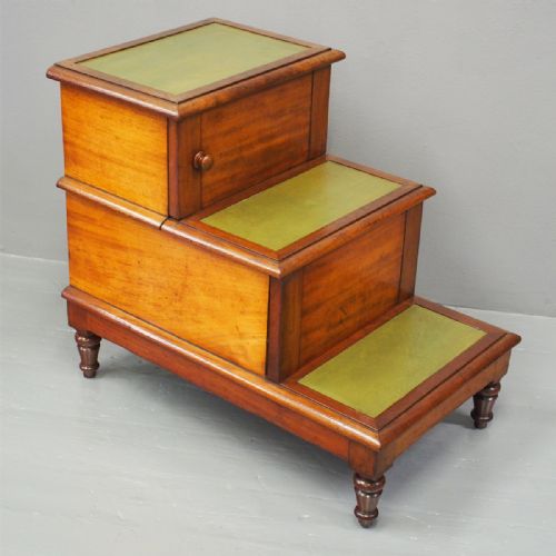William IV Mahogany Step Commode