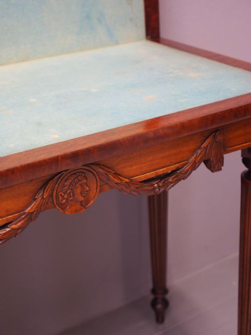 PAIR OF WILLIAM IV MAHOGANY FOLDOVER CARD TABLES - ADDITIONAL PHOTO 5
