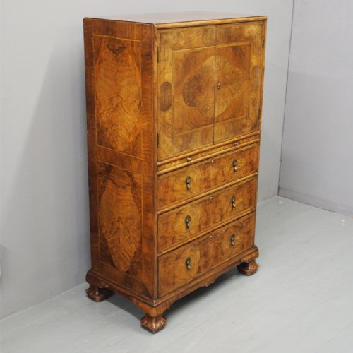 Walnut and Inlaid Cabinet by Whytock and Reid