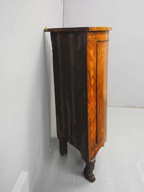 DUTCH WALNUT AND MARQUETRY FLOOR STANDING CORNER CABINET - ADDITIONAL PHOTO 13