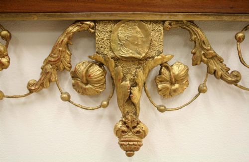 SWEDISH MAHOGANY AND GILDED WOOD MIRROR - ADDITIONAL PHOTO 10