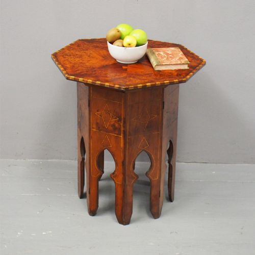 Octagonal Inlaid Moorish Style Table