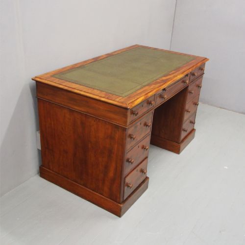 Victorian Mahogany Partners Desk