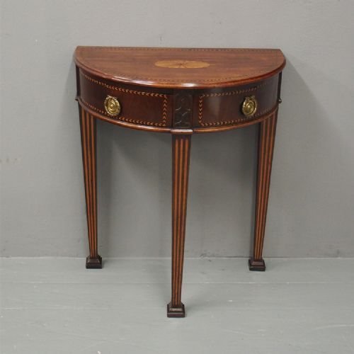 Dutch Inlaid Mahogany Side Table	
