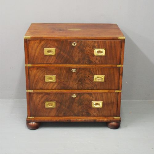 Victorian Mahogany Military Chest of Drawers