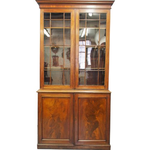 
George III Mahogany Cabinet Bookcase
