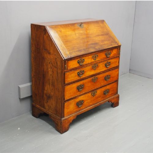 George III Walnut Bureau