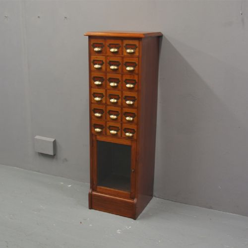 Mahogany Index and Folio Cabinet