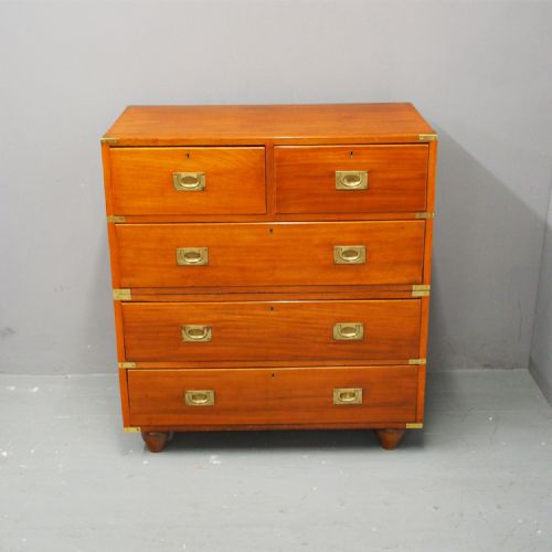 Victorian Mahogany Military Chest of Drawers
