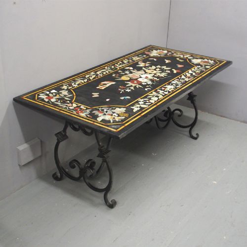Italian Pietra Dura Marble Table