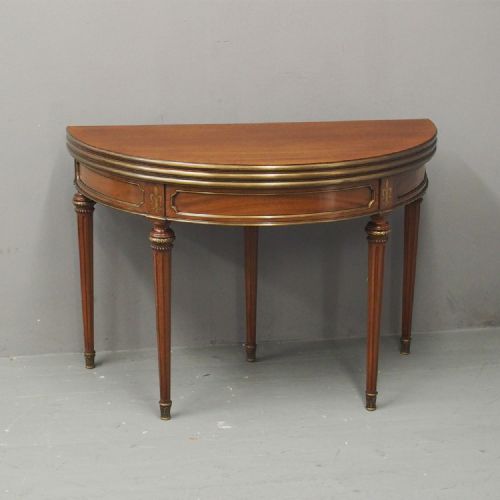 French Regency Style Double Top Tea Table / Card Table