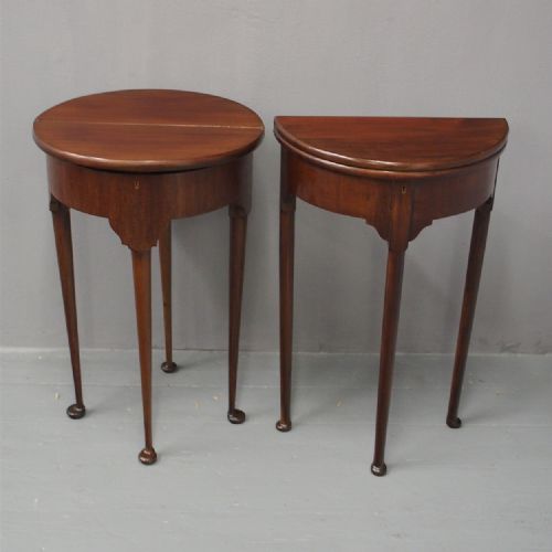 Pair of George I Style Mahogany Side Tables