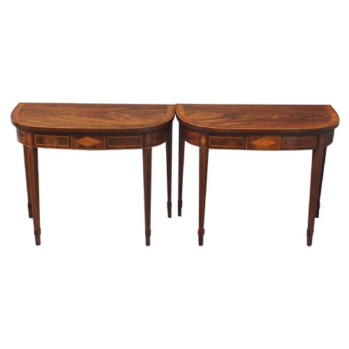 Pair of Card Tables in the Manner of Bruce and Burns