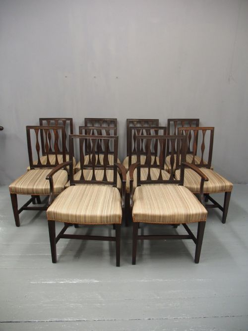 fig 1. Set of 10 Scottish Laburnum Dining Chairs