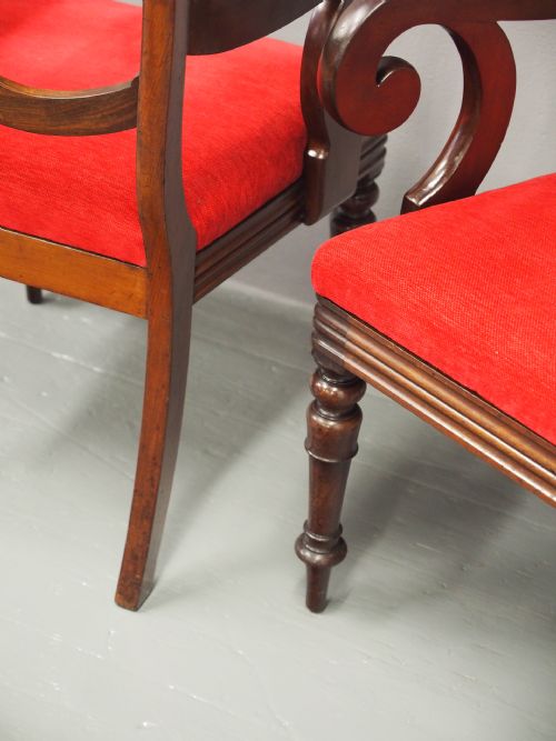 PAIR OF SCOTTISH VICTORIAN MAHOGANY ARMCHAIRS - ADDITIONAL PHOTO 12
