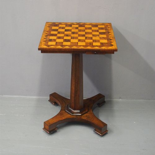William IV Rosewood and Satinwood Games Table

