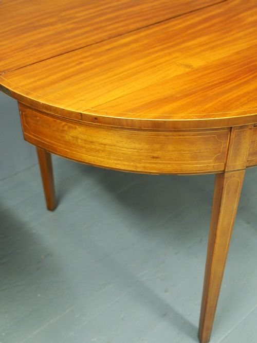 PAIR OF GEORGE III MAHOGANY FOLD OVER TEA TABLES - ADDITIONAL PHOTO 13