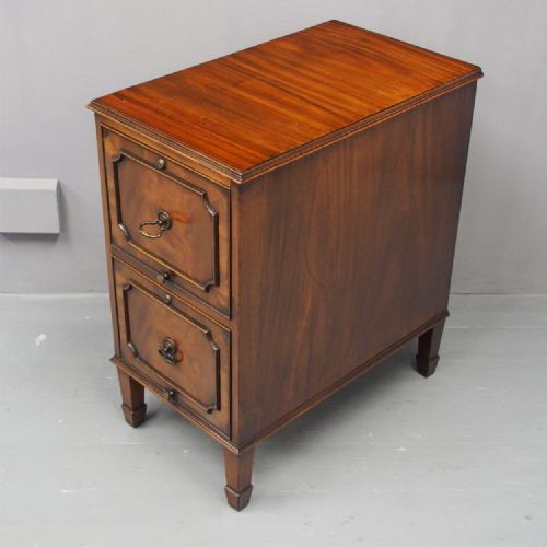 Mahogany 2 Drawer Filing Cabinet