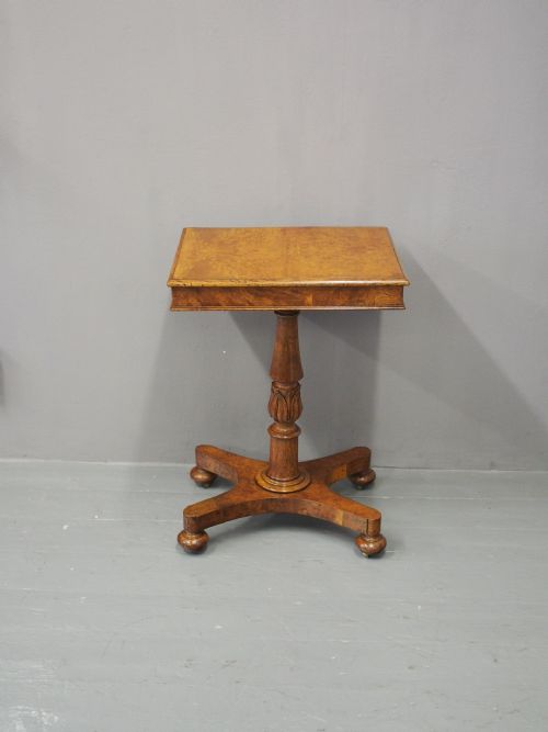 WILLIAM IV OAK AND POLLARD OAK OCCASIONAL TABLE - ADDITIONAL PHOTO 2