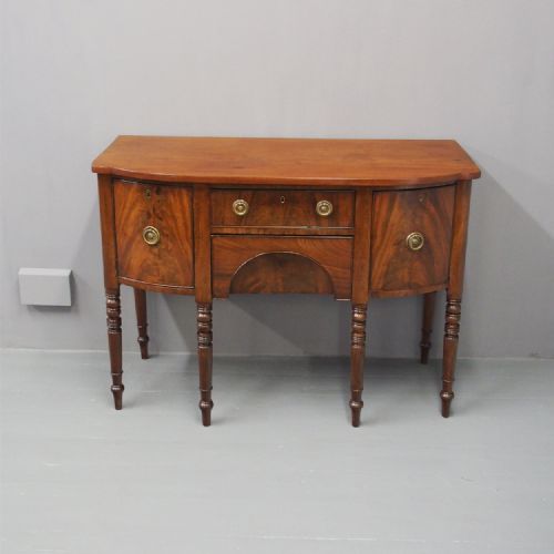 George III Mahogany Bowfront Sideboard