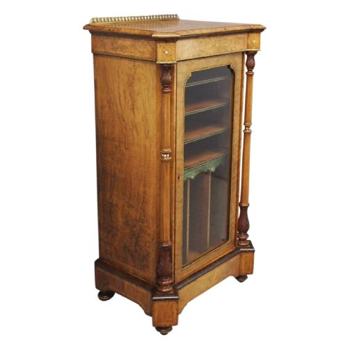 Victorian Burr Walnut Folio / Music Cabinet