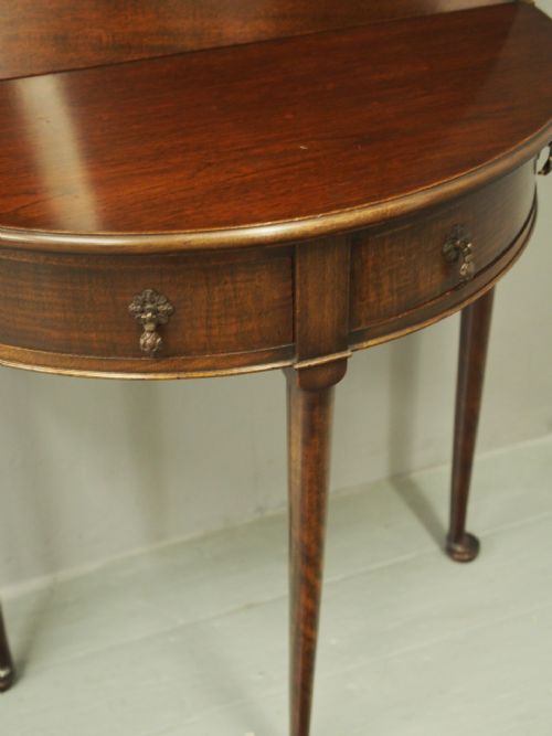 GEORGE II STYLE MAHOGANY FOLDOVER TABLE - ADDITIONAL PHOTO 2