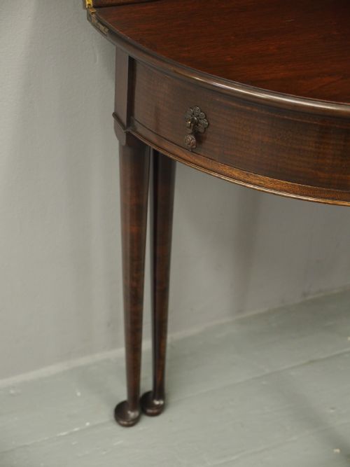 GEORGE II STYLE MAHOGANY FOLDOVER TABLE - ADDITIONAL PHOTO 3