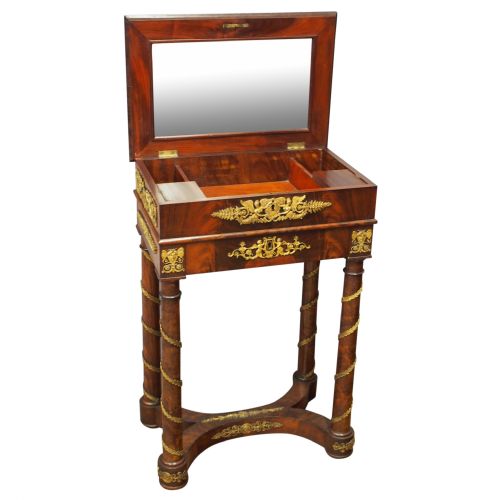 Empire Revival Necessaire or Dressing Table