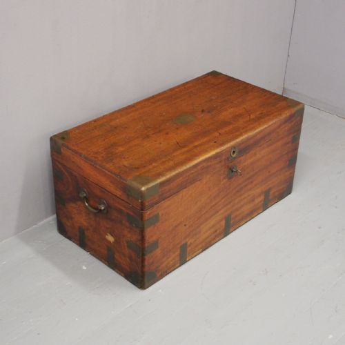 Brass Bound Camphor Wood Trunk