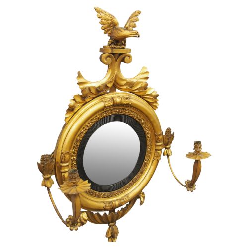 Irish Regency Convex Mirror