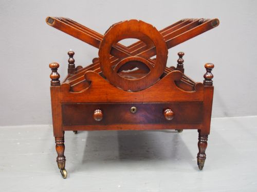 GEORGE IV MAHOGANY CANTERBURY - ADDITIONAL PHOTO 1