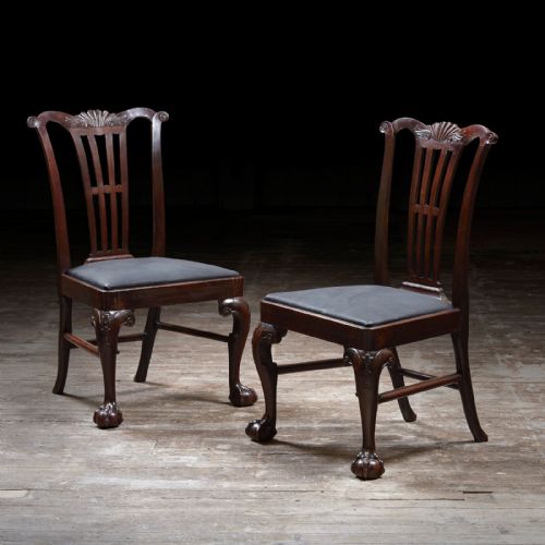 Pair of Dining Chairs Attributed to Alexander Peter