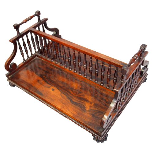 Rosewood Book Trough Attributed to Gillows