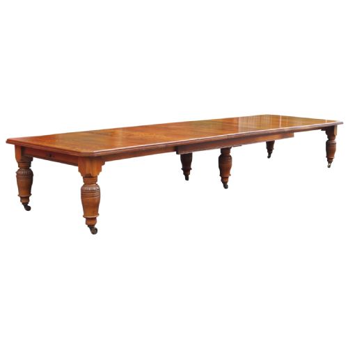 Large Victorian Oak Dining Table