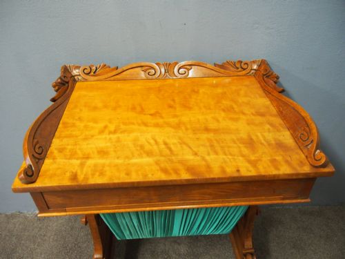 VICTORIAN SATINWOOD WORK TABLE - ADDITIONAL PHOTO 6