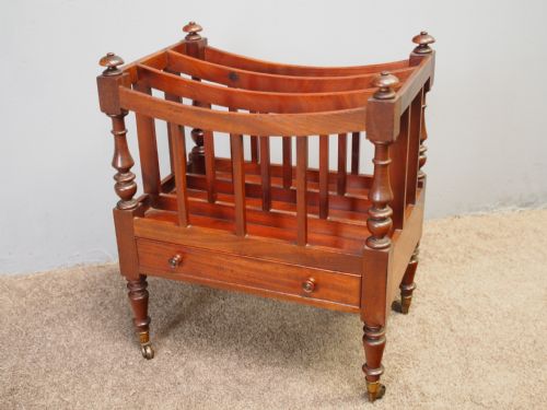 GEORGE IV MAHOGANY THREE DIVISION CANTERBURY - ADDITIONAL PHOTO 2