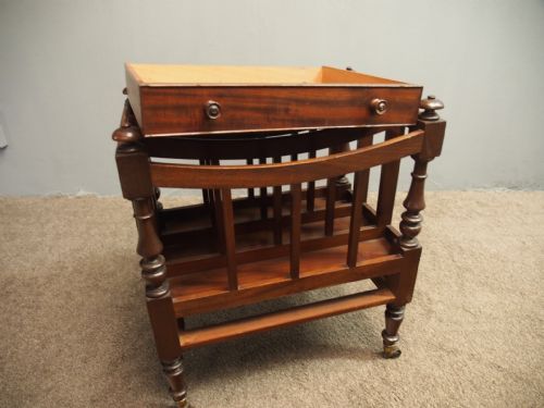 GEORGE IV MAHOGANY THREE DIVISION CANTERBURY - ADDITIONAL PHOTO 5