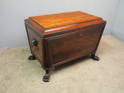 SCOTTISH MAHOGANY SARCOPHAGUS WINE COOLER - ADDITIONAL PHOTO 2