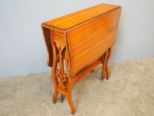 SATINWOOD BUTTERFLY SHAPED SUTHERLAND TABLE - ADDITIONAL PHOTO 1