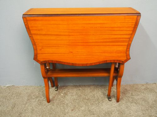 SATINWOOD BUTTERFLY SHAPED SUTHERLAND TABLE - ADDITIONAL PHOTO 7